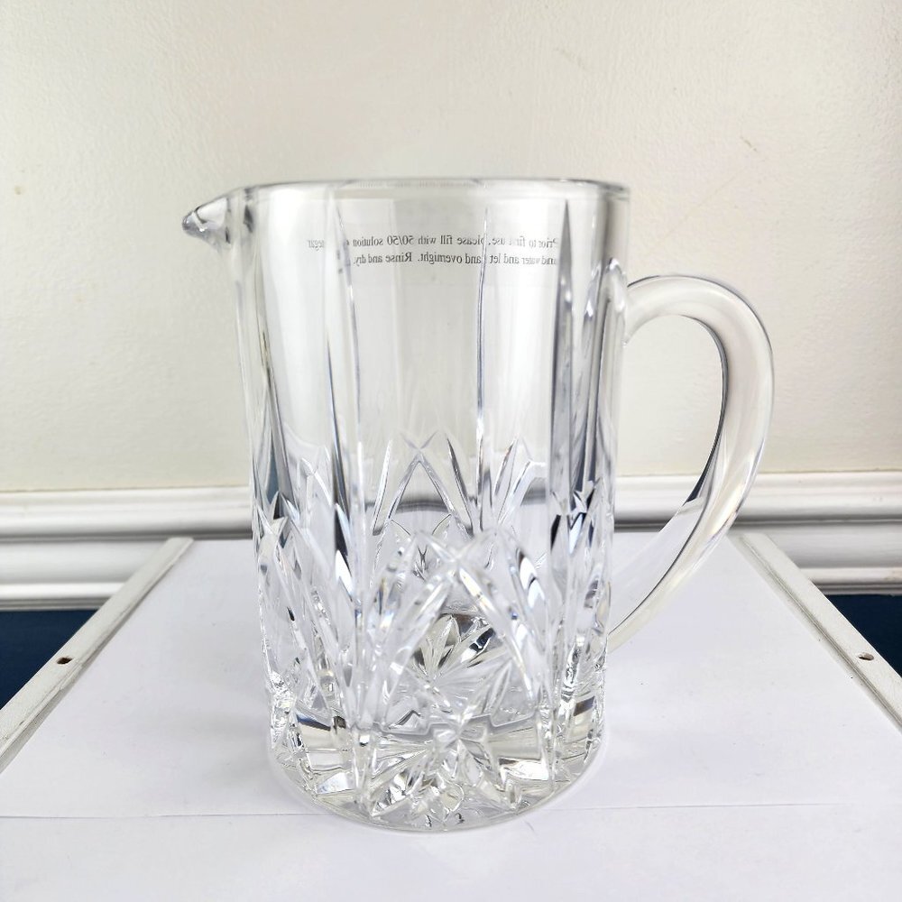 Marquis by Waterford Crystal Brookside 7" Pitcher With Handle NWT Germany